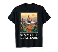 San Miguel de Allende Mexico Art de Voyage Vintage Colonial T-Shirt