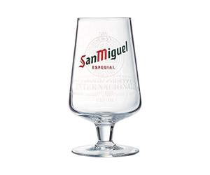 San Miguel Lot de 2 verres à bière 568 ml marqués CE