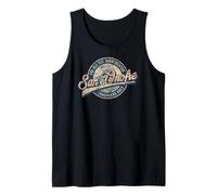 San Onofre Longboard Surf Rétro California Wave Design Débardeur