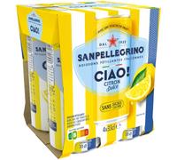SAN PELLEGRINO Boisson Gazeuse Aromatisée Citron Dolce Ciao ! 4x33cl