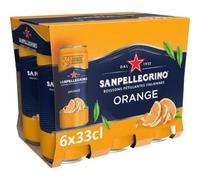 SAN PELLEGRINO Boisson pétillante à l'orange - 6 x 330 ml