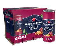 San Pellegrino Boissons pétillantes à la grenade et orange - 6 x 330 cl