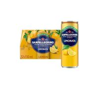 San Pellegrino Boissons pétillantes italiennes en conserve au citron pétillant et savoureusement légères, 12 x 330 ml | 73 K Cals par boîte