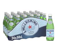 San Pellegrino Eau minérale naturelle gazeuse - Les 24 bouteilles de 50cl