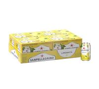 San Pellegrino Sparkling Fruit Beverages, Limonata/Lemon 11.15-ounce cans (Total of 24)