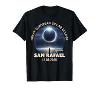 San Rafael, Spain Great European Solar Eclipse 2026 T-Shirt