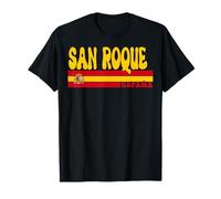 San Roque Ville Espagne Vintage Esthétique Vacances d'été T-Shirt