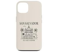 San Salvador El Salvador City Skyline Travel Souvenir Coque pour iPhone 13