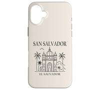 San Salvador El Salvador City Skyline Travel Souvenir Coque pour iPhone 16 Plus