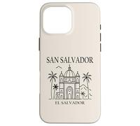 San Salvador El Salvador City Skyline Travel Souvenir Coque pour iPhone 16 Pro Max