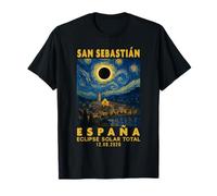 San Sebastián, España Eclipse Solar Total 2026 T-Shirt