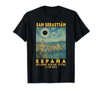San Sebastián, España Eclipse Solar Total 2026 T-Shirt