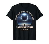 San Sebastián, Spain Great European Solar Eclipse 2026 T-Shirt