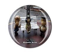 San Telmo Buenos Aires Argentine Aimant de réfrigérateur souvenir de voyage pour décoration de la maison et de la cuisine
