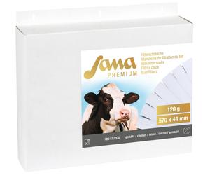 Sana Filtre à lait Premium, cousu-250 pcs. Spécialement adapté aux installations d'aspiration
