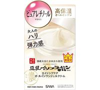 Sana Nameraka Honpo Soy Milk Isoflavone Wrinkle Gel Cream - 100g (Green Tea Set)