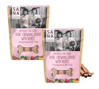 SANA Premium Dog Foods Bâton à mâcher vital cheval 2 x 150 g | Engrais dentaire naturel | Sans additifs tels que le maïs, le blé, le soja, les colorants, les conservateurs, la farine de viande ou