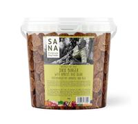 SANA Premium Dog Foods I Burgers séchés à l'air 100 % naturels dans un seau de 1 kg I Différentes variétés (seau de 1 kg, canard avec abricot et algues)
