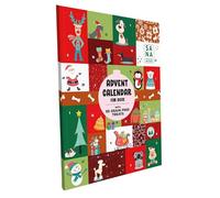 SANA Premium Dog Foods I Calendrier de l'Avent XL pour chiens I Plus de 50 collations sans céréales derrière 25 portes I 280 g I 53 x 42 cm