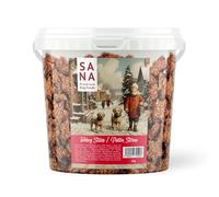 SANA Premium Dog Foods I Pute Sterne Étoiles de Noël I 1 kg dans un seau I Séché à l'air libre et sans céréales