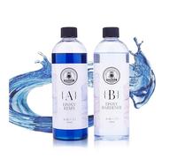 SANAAA Résine époxy Bleu océan 474 ML résine époxy Haute Brillance sans Bulles, résine époxy de Table pour l'artisanat, Le Moulage, Le Bricolage, l'art en résine, Les moules, Les Bijoux (474 ML x 2)