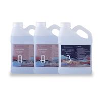 SANAAA Résine Epoxy Transparente pour Bois, 10 cm Profondeur 2:1 Ratio pour Tables de Rivière Artisanales, Remplissage de bois, Dessus de Bar, Revêtement Moulage (3,9 kg)