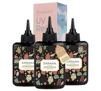 SANAAA Résine UV Transparente Hohe Viscosité,Résine de Durcissement Solaire UV Transparente pour La Fabrication de Bijoux à Bricoler,Resin Epoxy pour Artisanat DIY(300g)