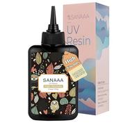 SANAAA Résine UV Transparente, Hohe Viscosité Resine UV Pour Bijoux,Resin de Durcissement Solaire pour Artisanat DIY et de Revêtement,Colle Liquide Loisirs Creatifs(100g)