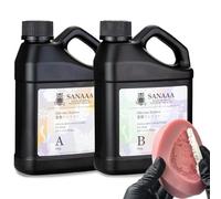 SANAAA Rosa Caoutchouc Silicone Liquide pour Moulage, Rapport de Mixtion 1:1 10A Silicone Moulage pour Moules en Résine, Moulage, Fabrication Resin, Manuelle, Artisanat, Moule Savon (1100g)