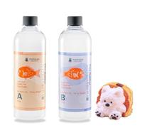 SANAAA Silicone Liquide pour Squishy Maker, kit de Fabrication de Caoutchouc de Silicone Super Doux, mélange de Proportion AB 1:1 pour Taba Squishy, Cadeau de décompression DIY(1000g)