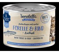 Sanabelle 195gx6 boîte Truite & Bœuf
