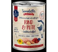 Sanabelle 380gx6 boîte bœuf & dinde