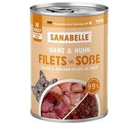 Sanabelle Aliments humides Gourmet Pot avec oie et poulet | 6 x 380 g | 2.28 kg