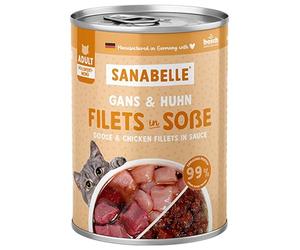 Sanabelle Aliments humides Gourmet Pot avec oie et poulet | 6 x 380 g | 2.28 kg