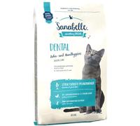 Sanabelle Dental | Aliments secs pour Chats Adultes pour Le Nettoyage des Dents et Les Soins dentaires | 4 x 2 kg