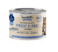 SANABELLE Truite et bœuf 195 g nourriture humide pour chats adultes