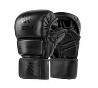 Sanabul Gants d'entraînement MMA Essential 7 oz (Allblack, Small/Medium) 59009