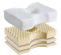 Sanapur Oreiller Original 4.0 - Variante Med - Oreiller orthopédique pour Le Sommeil latéral Made in Germany avec Mousse viscoélastique/Mousse Souple