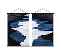 Sanauto A4 Cadre Poster Magnétique 21 CM, 21x30 21x42 Cadre Photo Aimanté en Bois Naturel pour Affiche Cadre Magnétique Cadre d'affiche Cadre Suspendu Porte-affiches (21cm, Noir, 2 Paquets)