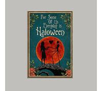 SaNavie Everyday is Halloween Blood Moon Poster for Some of Us - Plaque vintage en métal - Décoration murale - 20,3 x 30,5 cm