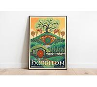 SaNavie Plaque en métal vintage Le Seigneur des Anneaux Le Seigneur des Anneaux - Poster de voyage de la Terre du Milieu - Art mural rétro pour cuisine, chambre à coucher, café, bar - 20,3 x 30,5 cm