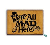 SaNavie Plaque vintage en métal We're All Mad Here - Décoration murale - Décoration d'intérieur - Affiche de cuisine, café, pub - 20,3 x 15,2 cm