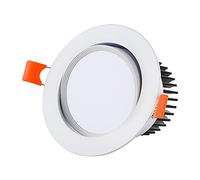 SANBDDLYY 3/5/7/12/15/20/30 W Downlight Angle réglable LED Plafonnier encastré 2700 K/3000 K/4000 K/6000 K Lampe à panneau sélectionnable for intérieur (couleur : 7 W (L), taille : lumière blanche 600