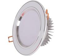 SANBDDLYY 3/5/7/12/18W Downlight couleur sélectionnable 3000K | Lampe de panneau de plafonnier encastré LED 6000 K for la maison (couleur : 18 W, taille : lumière chaude)(Color:12W,Size:Warm light)