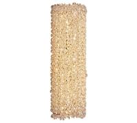 SANBDDLYY Elegant Gold Finish Crystal Wall Sconce - Dimmable LED Indoor Lamp for Bedroom, Living Room, Hallway 3000K/4000K/6000K Light Options(40 * 10CM)