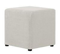 SANBDDLYY Housse Extensible pour Pouf carré - Douce et résistante, Compatible avec Les poufs de 36x36 à 50x50 cm Protection intégrale pour Votre mobilier