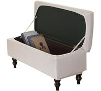 SANBDDLYY Housse rectangulaire en Velours Premium pour Pouf - Extensible pour poufs de Rangement Toutes Tailles (Grand, Moyen et Petit) Noir, Petite Taille(White,0" D x 0" W x 0" H)