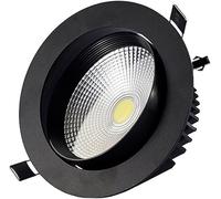 SANBDDLYY Plafonnier encastré à LED en aluminium noir orientable - Spot pour salon, salle de bain et chambre | Options 3W, 7W 12W(4000k,7W)