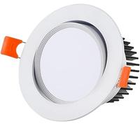 SANBDDLYY Plafonnier encastré LED à angle réglable - 3/5/7/12/15/20/30W, température de couleur en option 2700K-6000K, adapté une utilisation intérieure(12W,3000K Warm light)