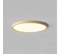 SANBDDLYY Plafonnier LED Moderne à intensité Variable Plafonnier Encastré en Bois 40 Cm(Log Color 30cm)